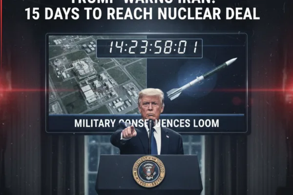 Trump Warns Iran: 15 Days to Reach Nuclear Deal