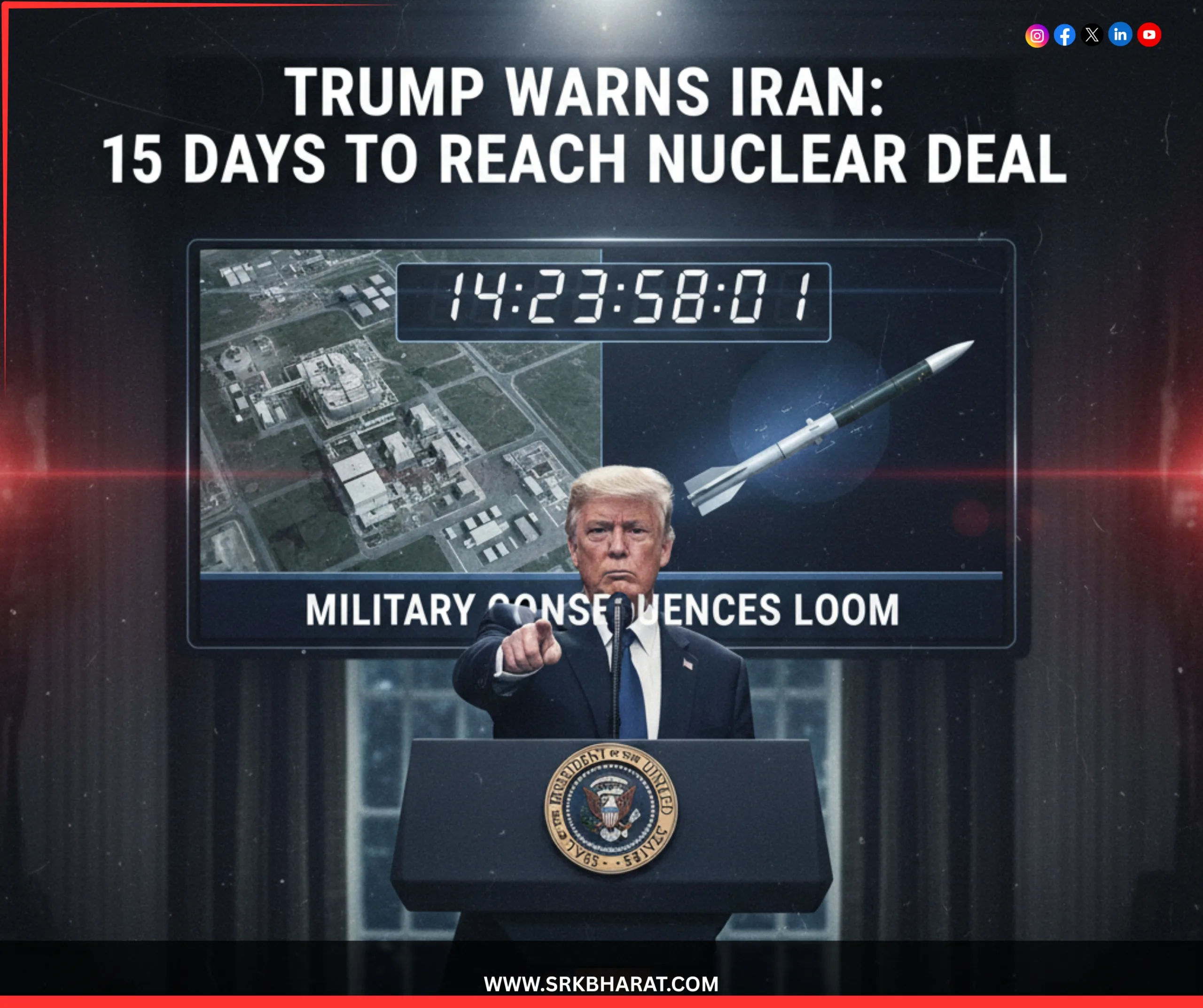 Trump Warns Iran: 15 Days to Reach Nuclear Deal