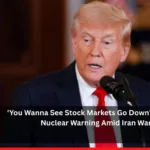 Trump warns about stock market decline