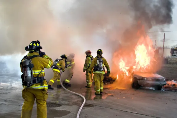 Phoenix Fire Crews Battle Dual Residential Blaze