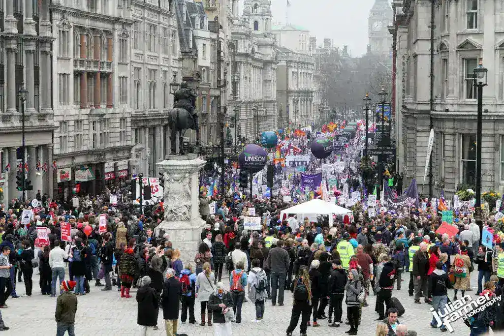Tens of Thousands Gather for Far-Right Demonstration in Central London