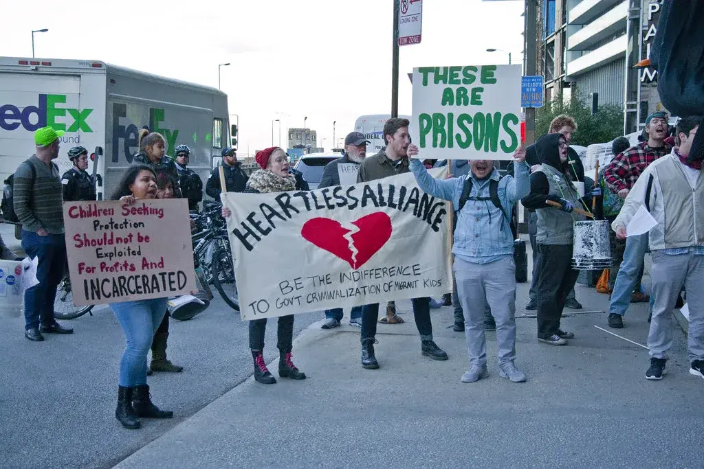 Tense Protests Erupt Outside Delaney Hall Over Detention Conditions
