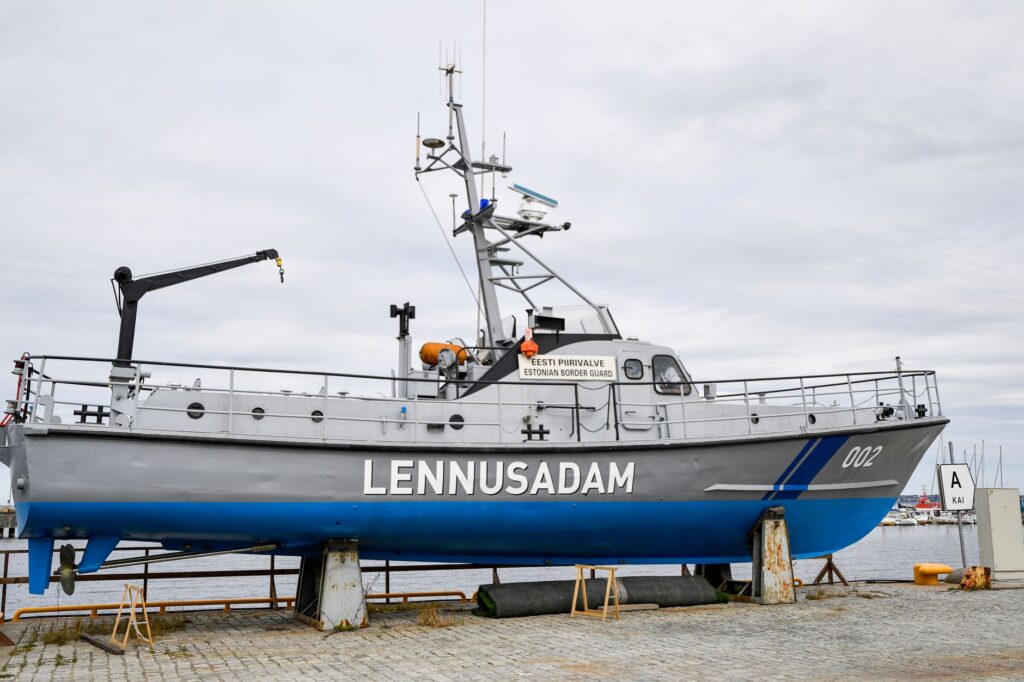 Historic Estonian Border Guard vessel displayed at Seaplane Harbour, Tallinn.