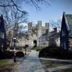 Captivating view of Princeton University architecture showcasing gothic style buildings.