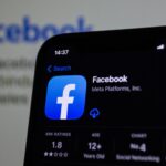 Close-up view of Facebook app on a modern smartphone, emphasizing technology.