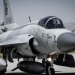 Detailed view of military jet on the runway in Konya, Türkiye, showcasing advanced aviation.