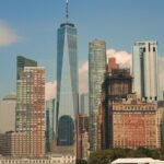 Impressive cityscape of New York City featuring the iconic One World Trade Center amidst modern skyscrapers.