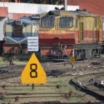 View of historic trains at Kalka Station, part of the UNESCO-listed Kalka Shimla Railway.