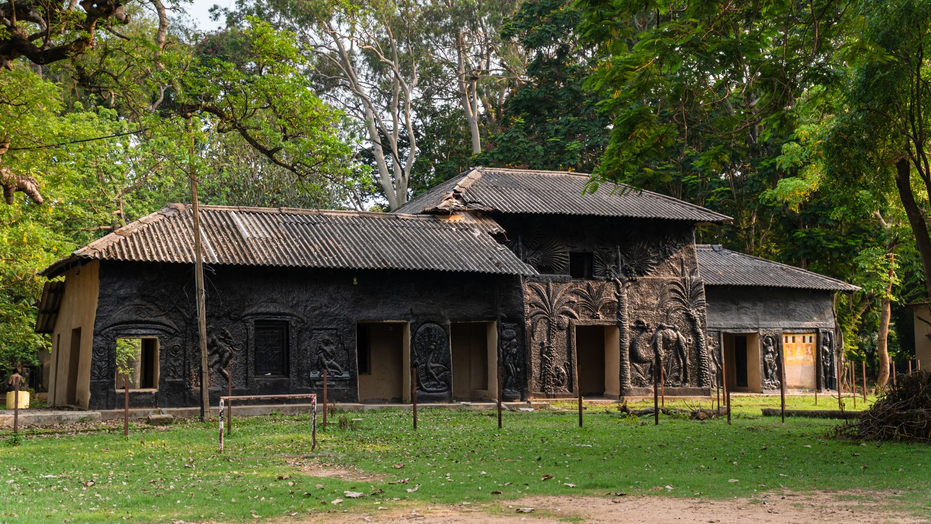 Historic Kala Bhavana building at Visva Bharati University, Santiniketan, India.