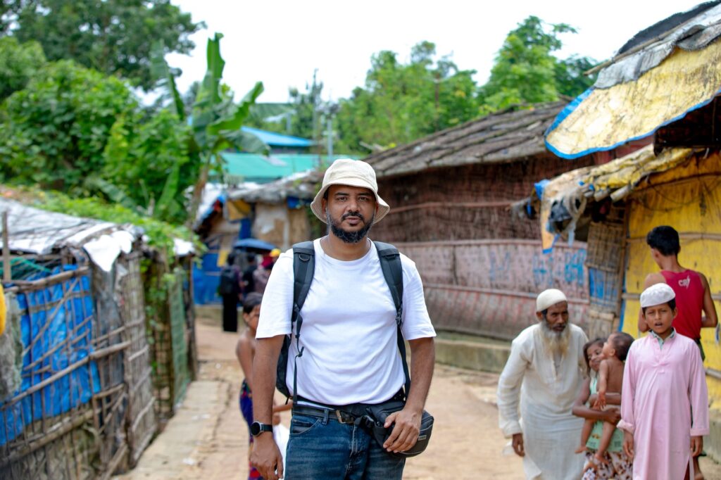 Daily life in Ukhia, Chittagong Division, Bangladesh, capturing local people and traditional architecture.