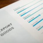 Chart displaying global export goods data, highlighting key countries and trends.